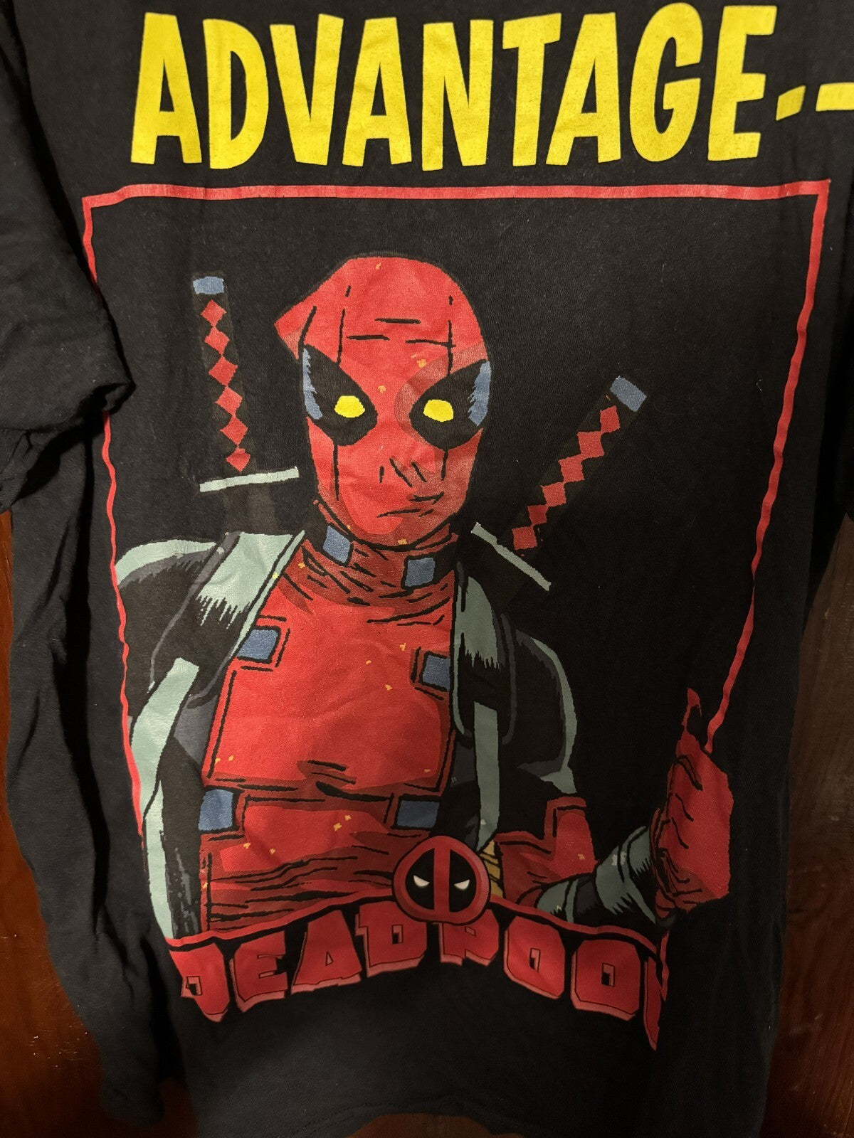 Deadpool Marvel Short Sleeve Tee shirt Men's Sz L Black marvel