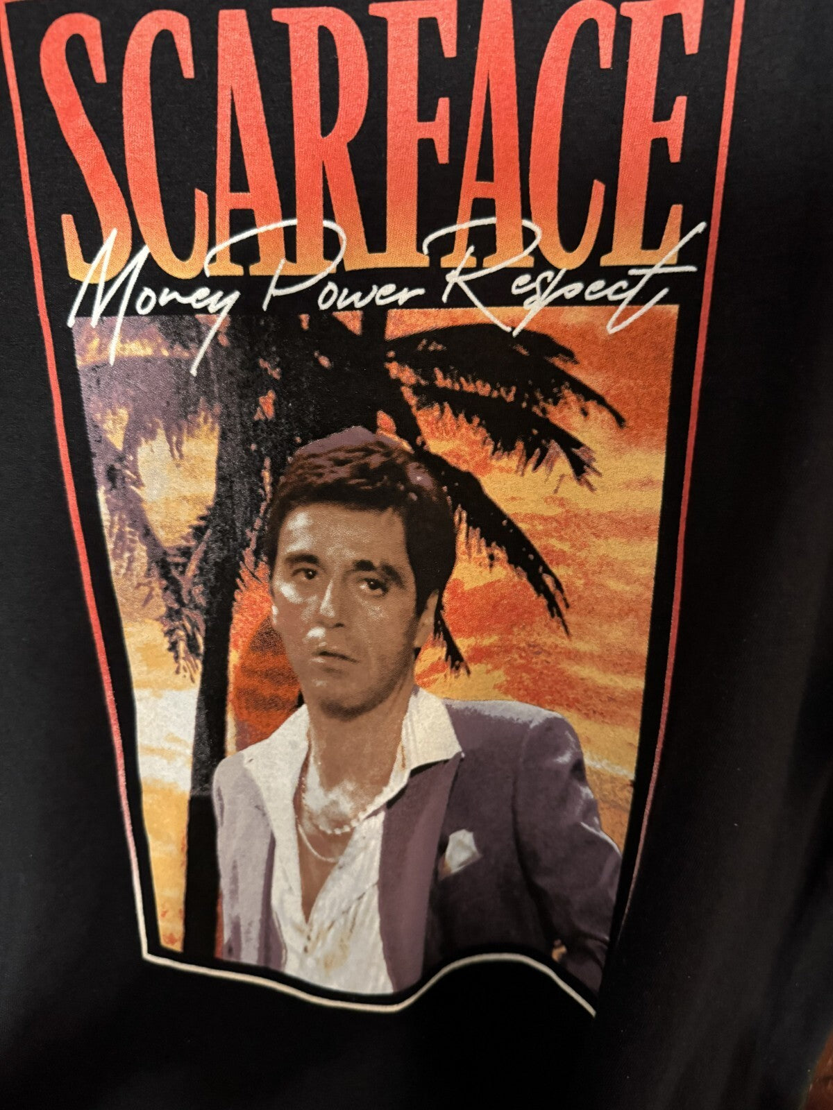 Scarface Movie Logo T Shirt Men Sz L Black New Without Tags