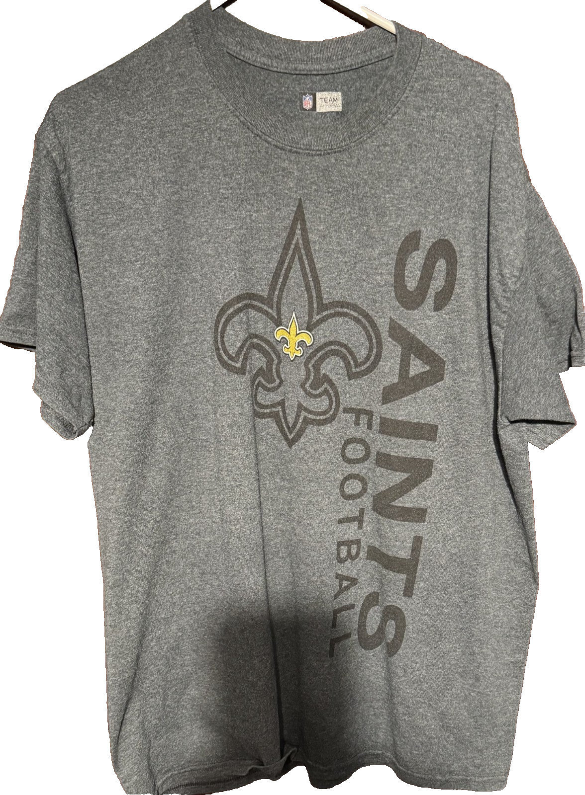 New Orleans Saints Gray Short Sleeve tee shirt Men size L