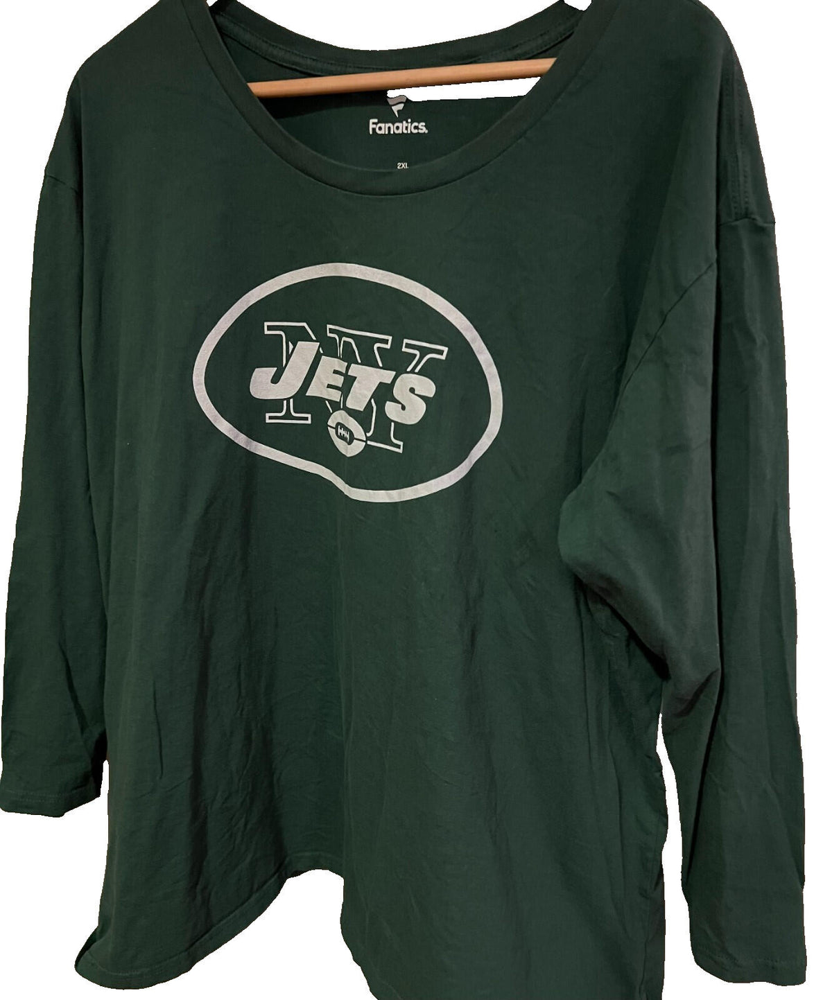 New York Jets Football T-Shirt Fanatics Men's sz XXL Green