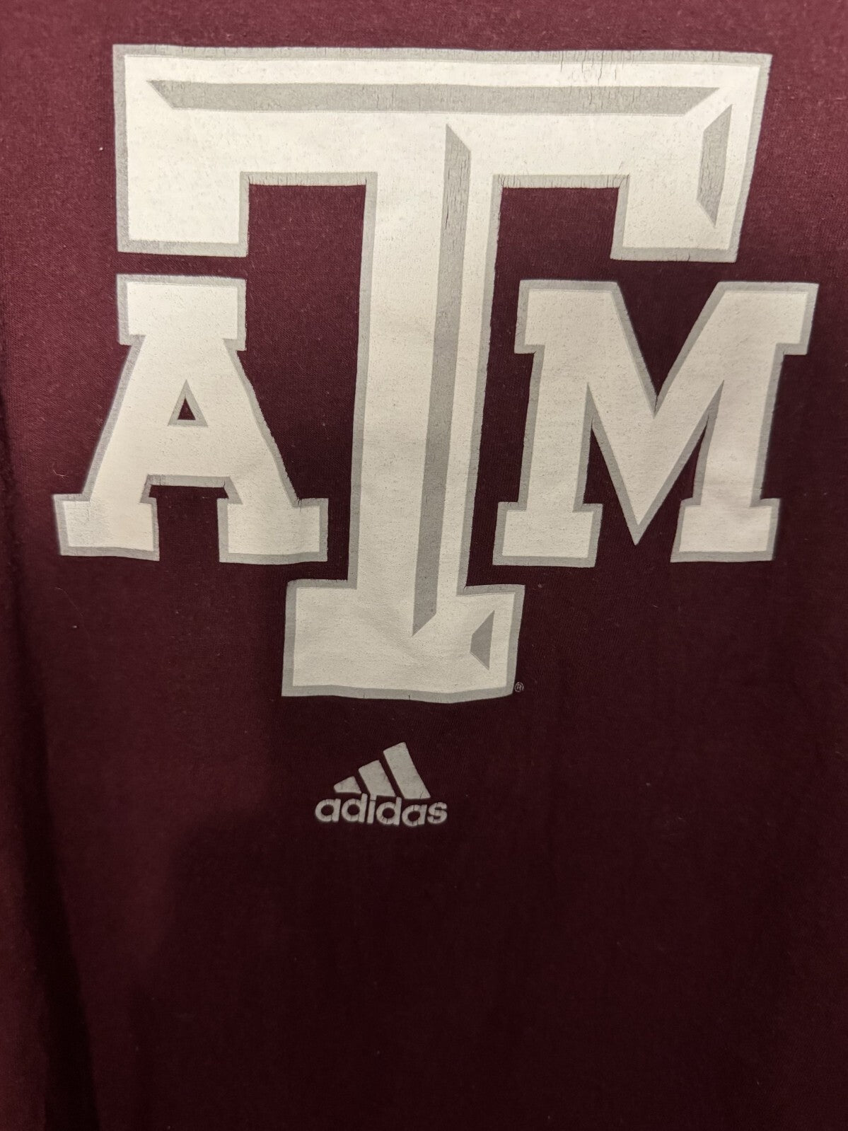 Texas A&M Aggies Tee Shirt Adidas Men's Size XXL Red