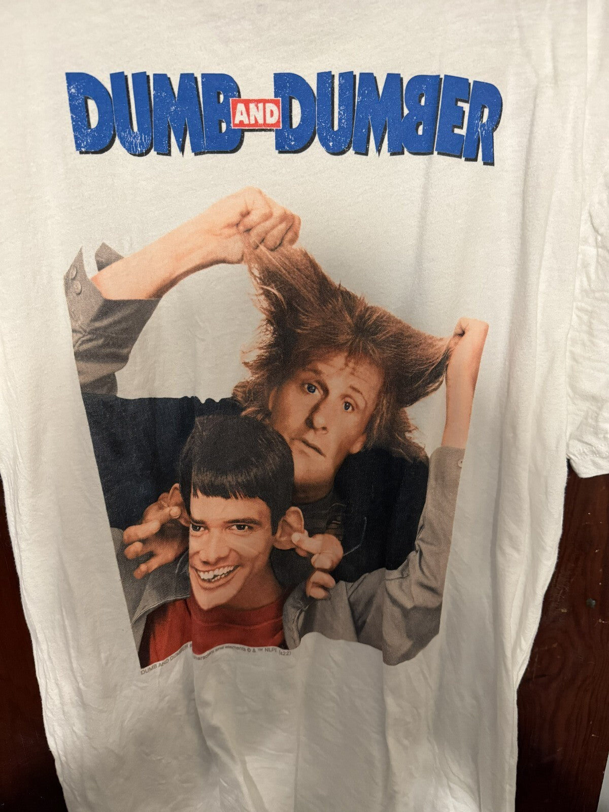 Dumb and Dumber Double-Sided Hollister T-Shirt Men L White