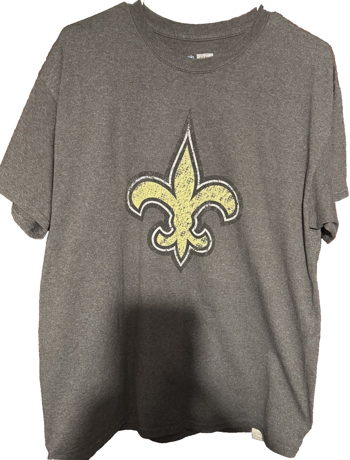 New Orleans Saints Gray Short Sleeve tee shirt Men size L