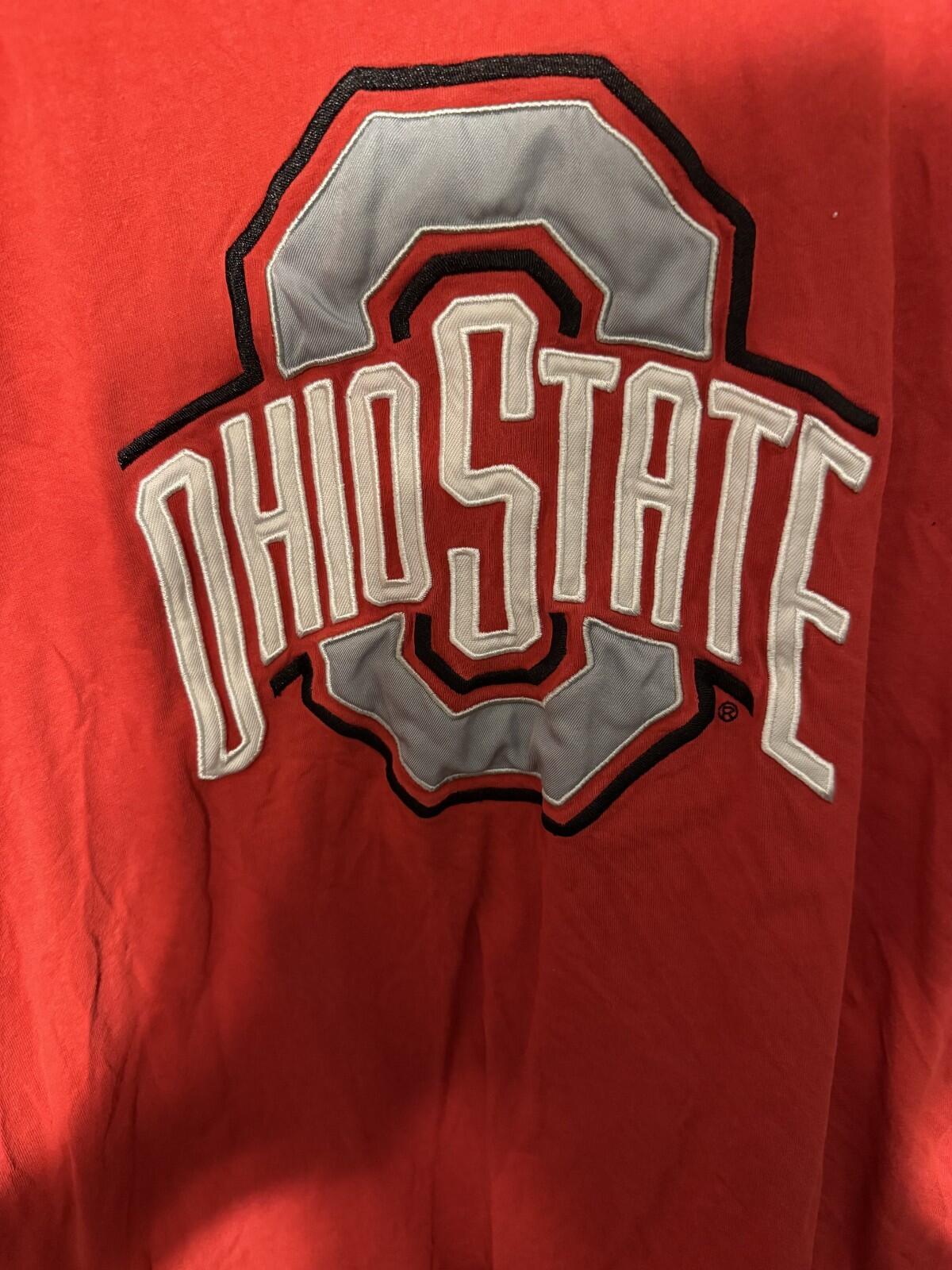 Ohio State Buckeyes Red T-Shirt men sz L Shirt