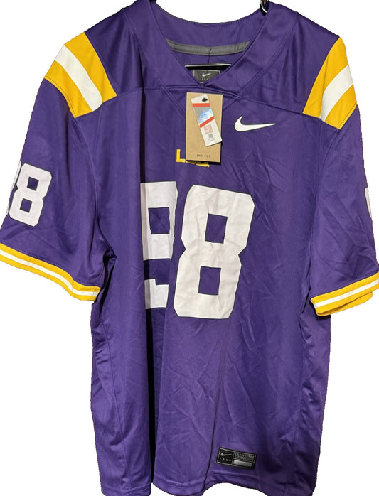 LSU Tigers Nike Football #98 Segura Jersey Men Sz XL Purple New With Tags
