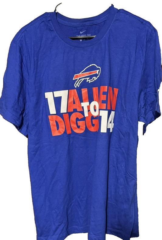 Buffalo Bills Blue Nike Josh Allen T-Shirt Men Size XL NEW WITHOUT TAGS