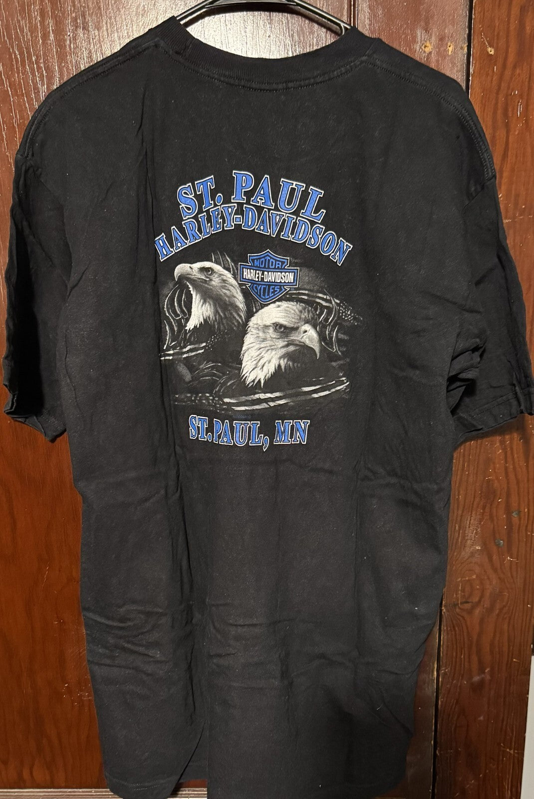 Harley-Davidson Vintage T-Shirt St Paul MN Men's Sz XL Black