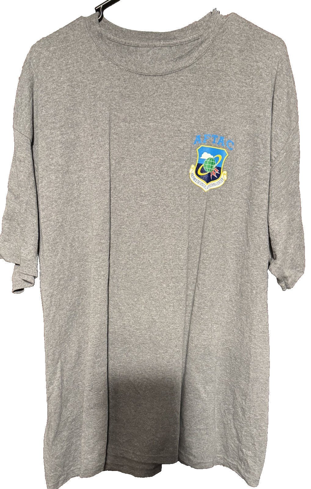 US Air Force Applications Center Logo T-shirt Gray Men's Size XXL