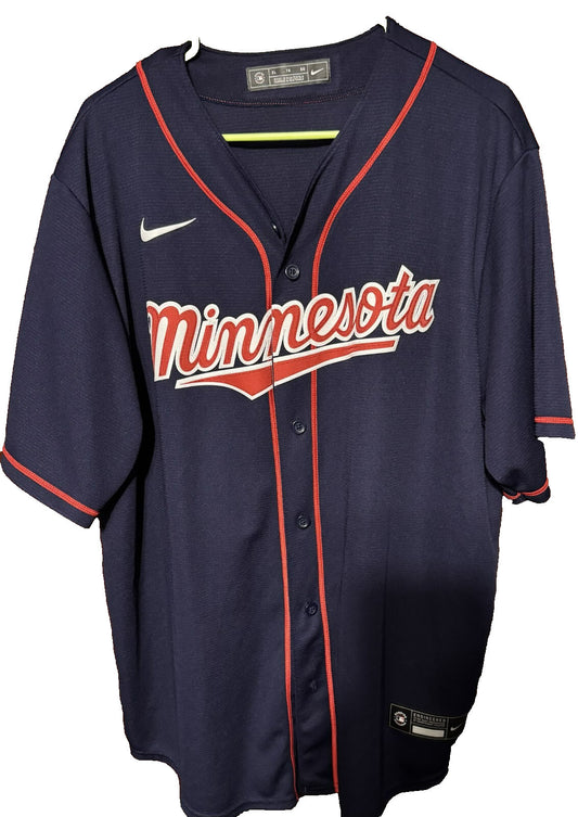 Minnesota Twins Vintage Nike Jersey Blue Men's Size XL