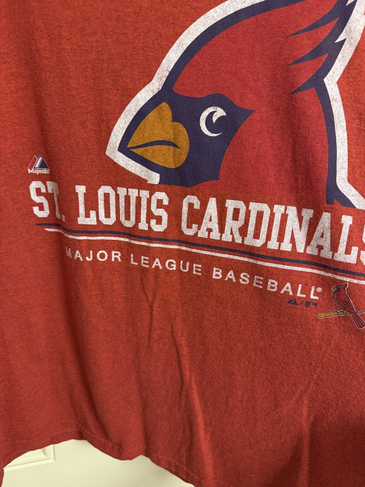 St. Louis Cardinals Majestic T-Shirt Size XL Red