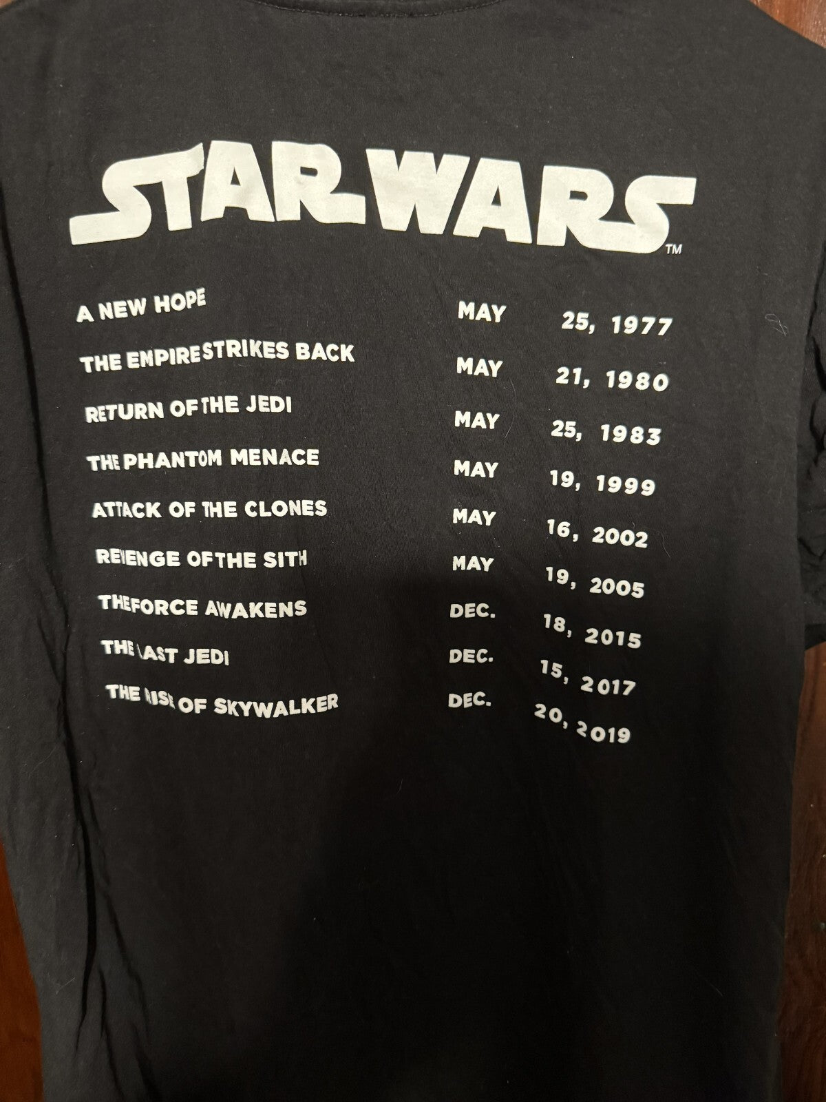 Star Wars Rise of Skywalker T Shirt Men's Size L Black