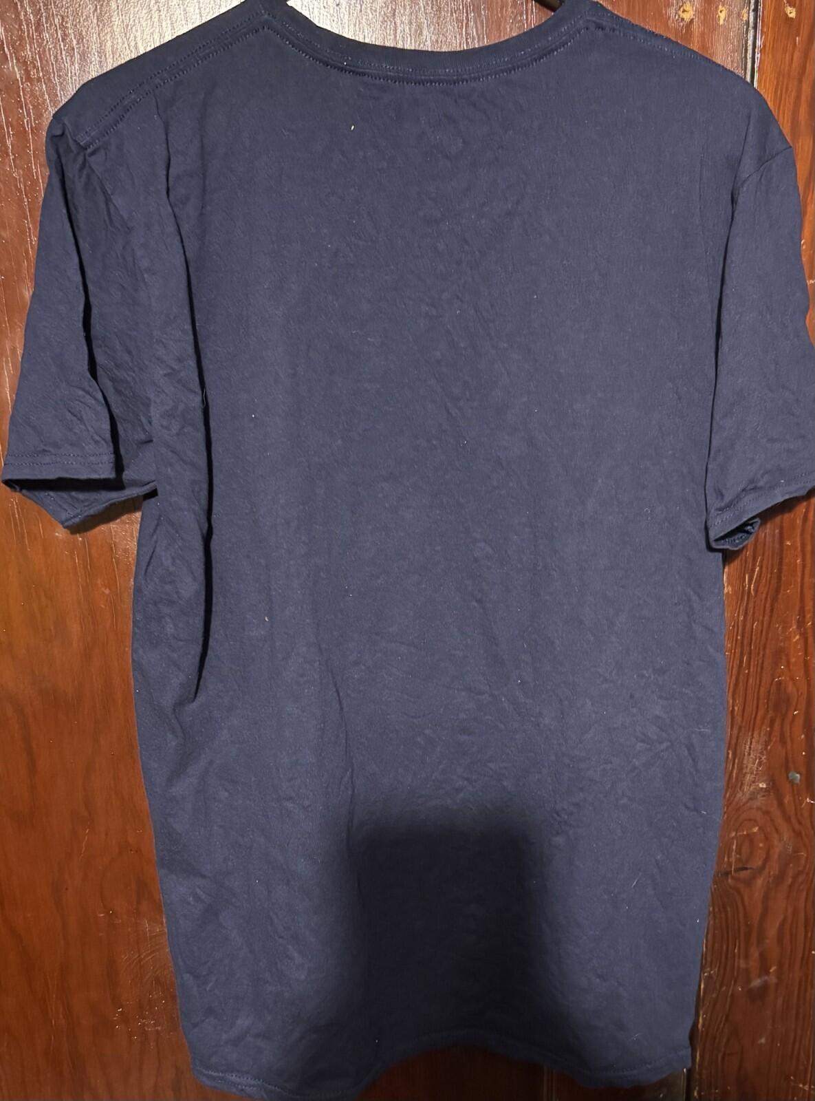 Star Wars Logo Mandalorian Grogu T-Shirt Men's Size L Blue
