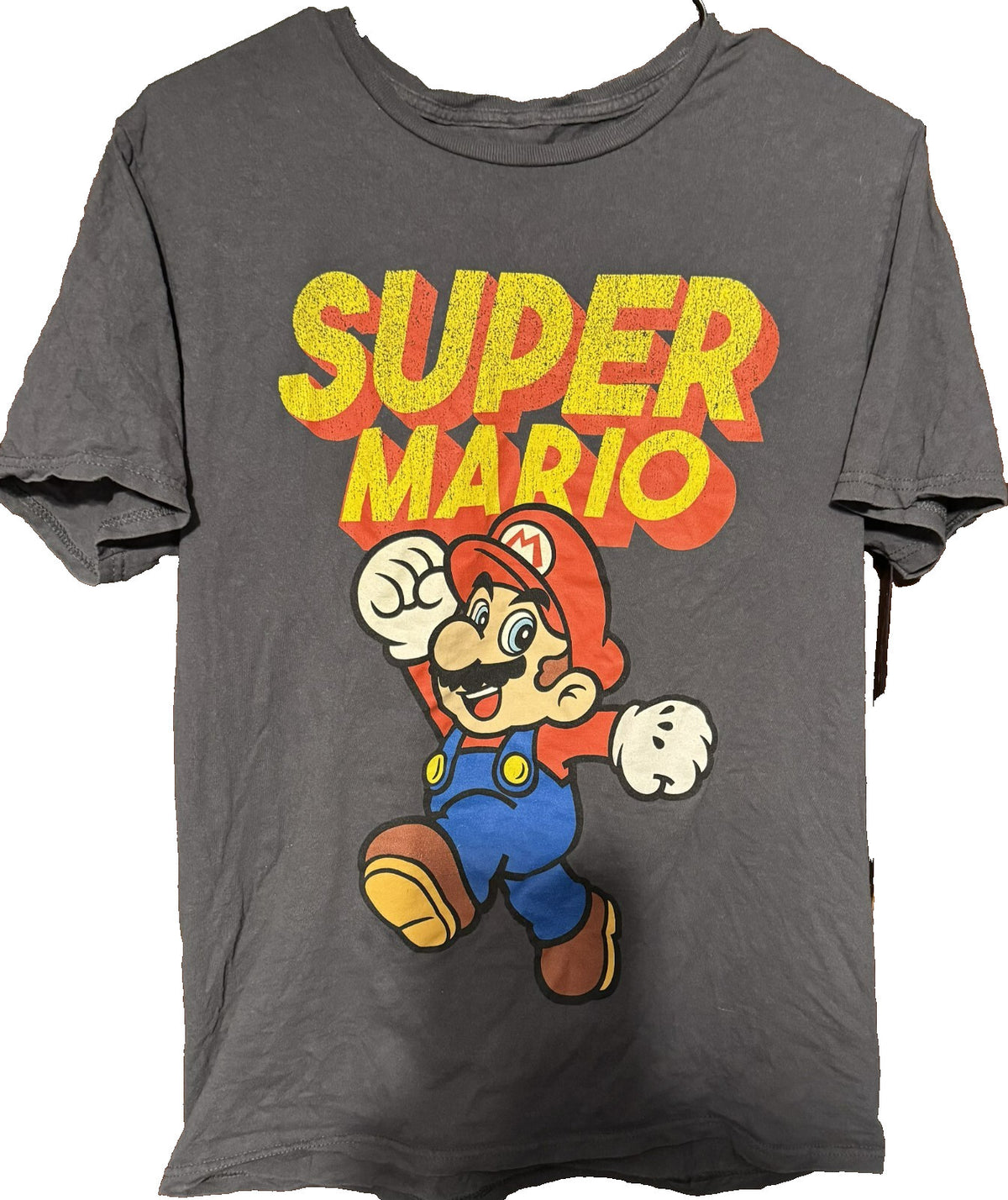 Super Mario Brothers T Shirt Men's Size Medium Gray