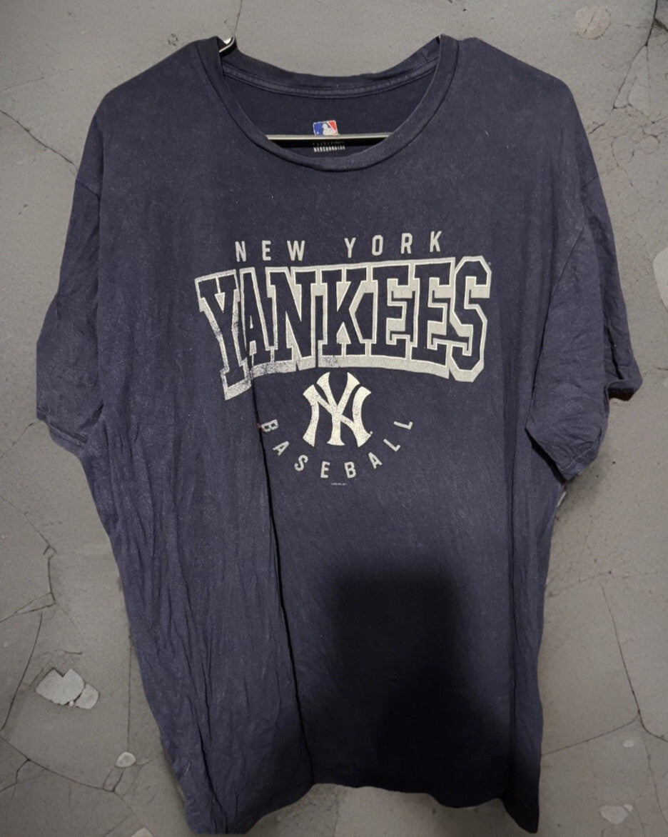New York Yankees Short Sleeve Tee Mens XXL Blue