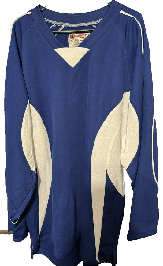 Kamazu Blank Practice Hockey Jersey Blue Men’s Size XXL New With Tags
