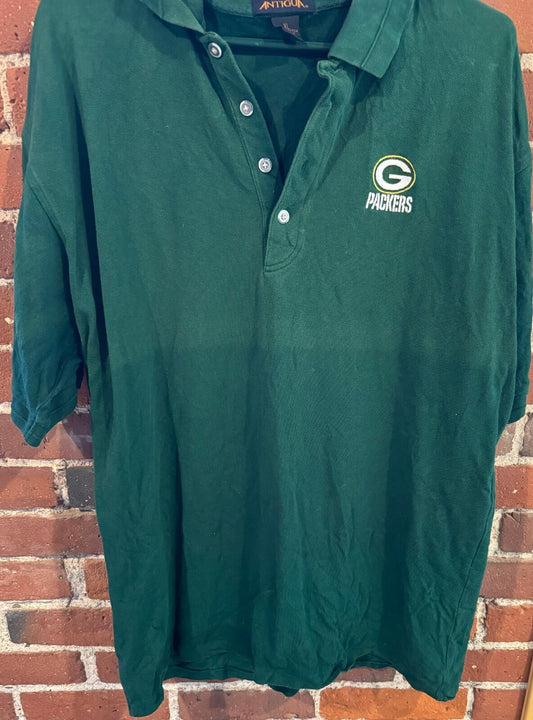 Green Bay Packers Antigua polo shirt Men's Sz XL Green