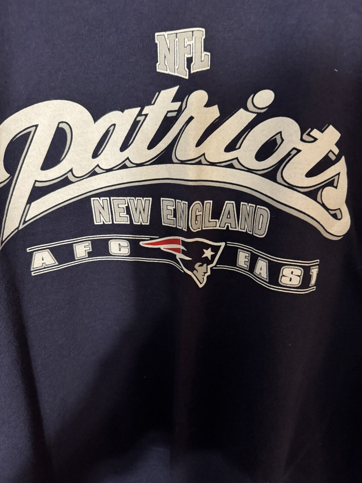 New England Patriots T-Shirt Men XL Blue New Without Tags