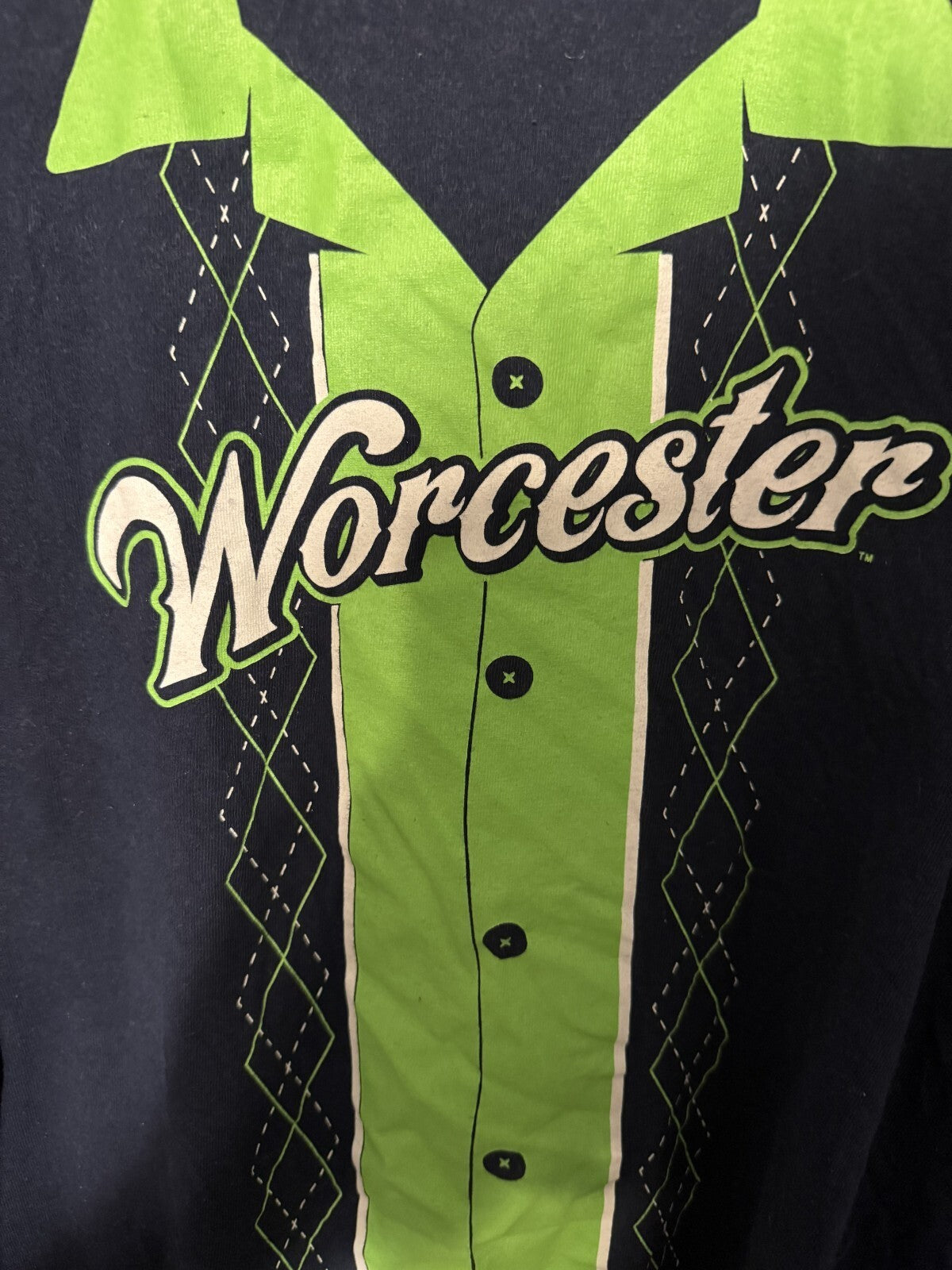 Worcester Bravehearts Bowling Night T-shirt Blue men size XL