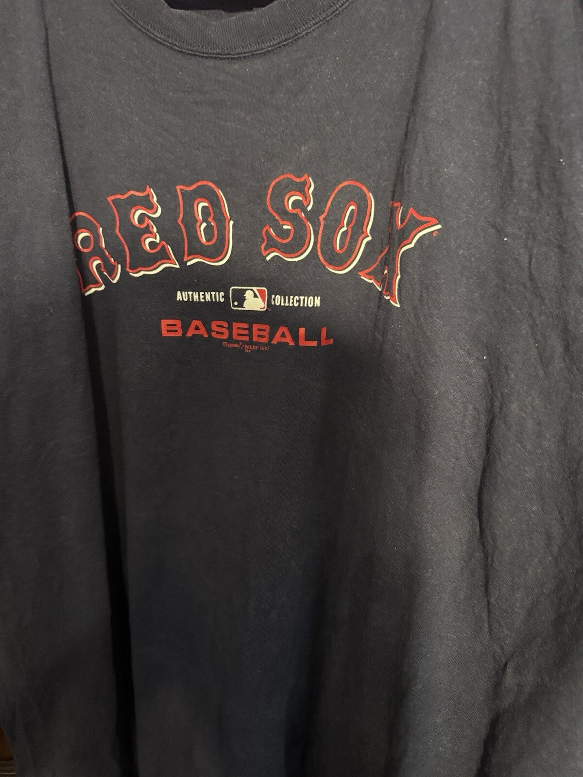 Boston Red Sox Majestic Short Sleeve Tee Men's XXL Blue