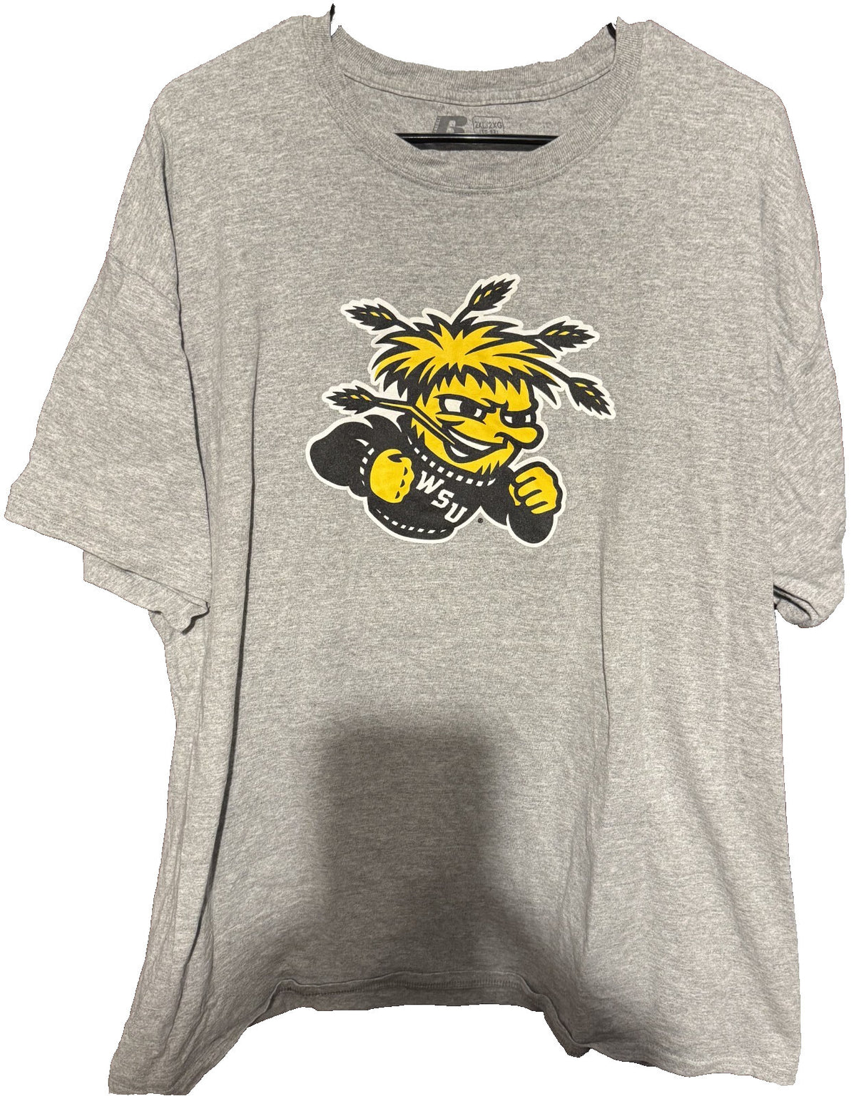 Wichita State Shockers Russell Athletic T-Shirt Gray NCAA Men Size XXL