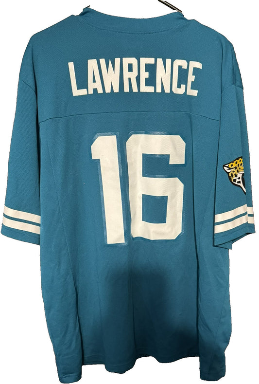 Jacksonville Jaguars Teal Trevor Lawrence Jersey Men Size XL