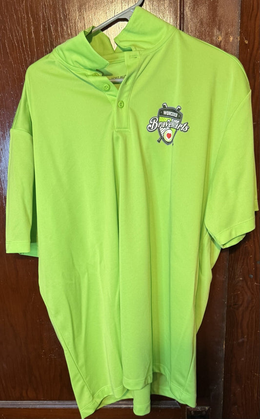 Worcester Bravehearts Polo Shirt Green men’s size XXL FCBL