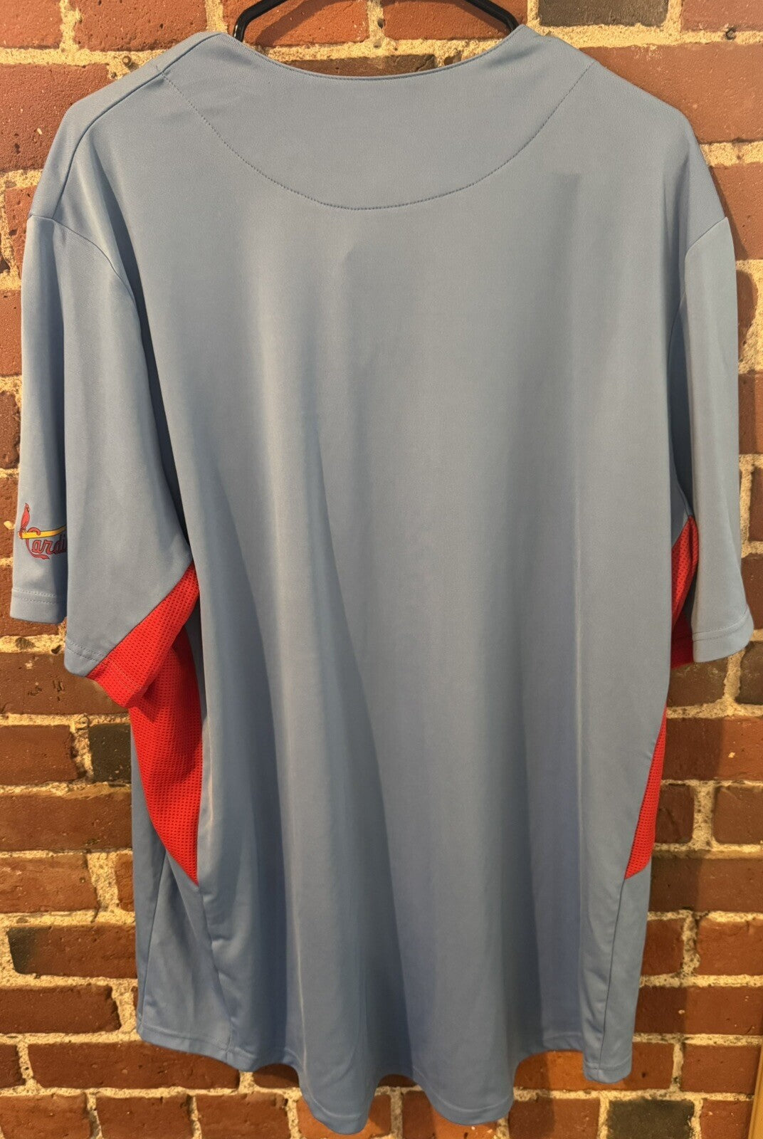 St. Louis Cardinals button up Powder Blue Jersey TX3 Men Size XL