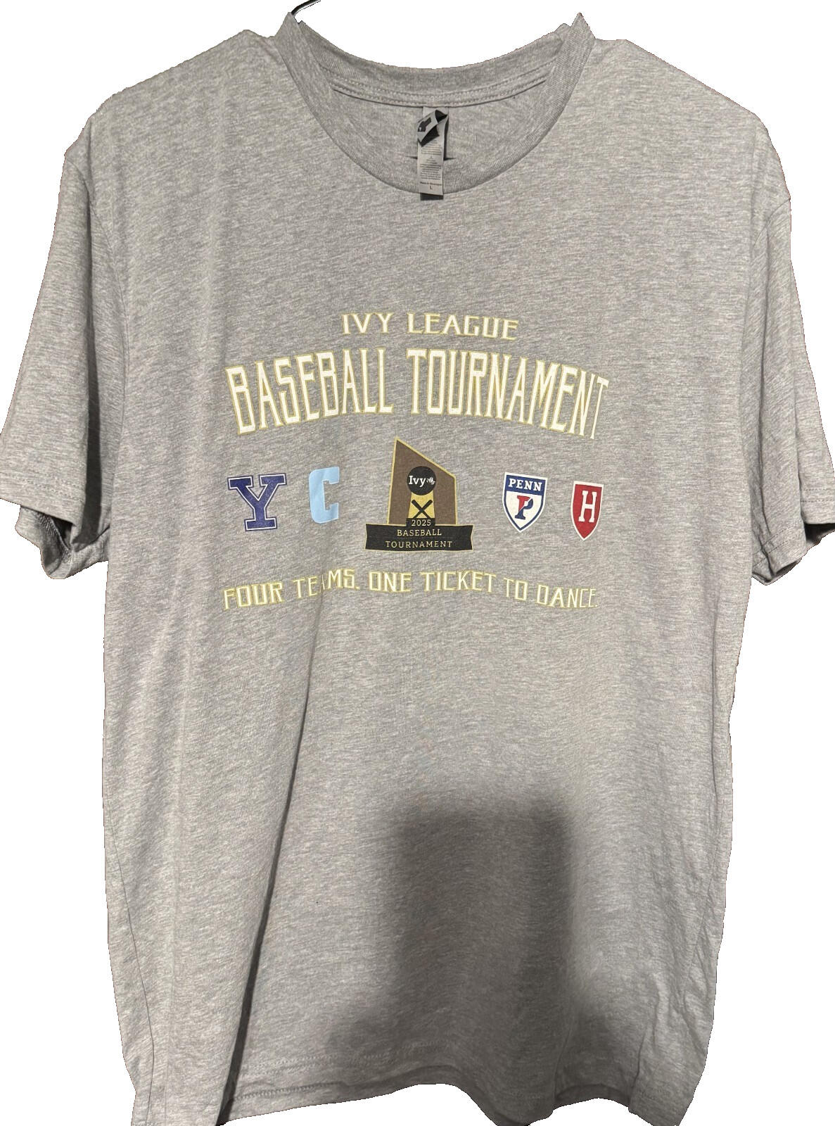 Ivy League 2025 Baseball Tournament t-shirt Men Sz L Blue