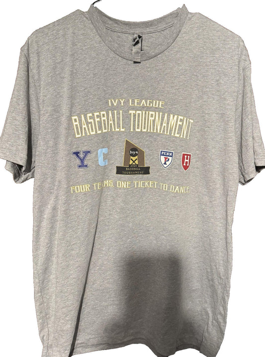 Ivy League 2025 Baseball Tournament t-shirt Men Sz L Blue