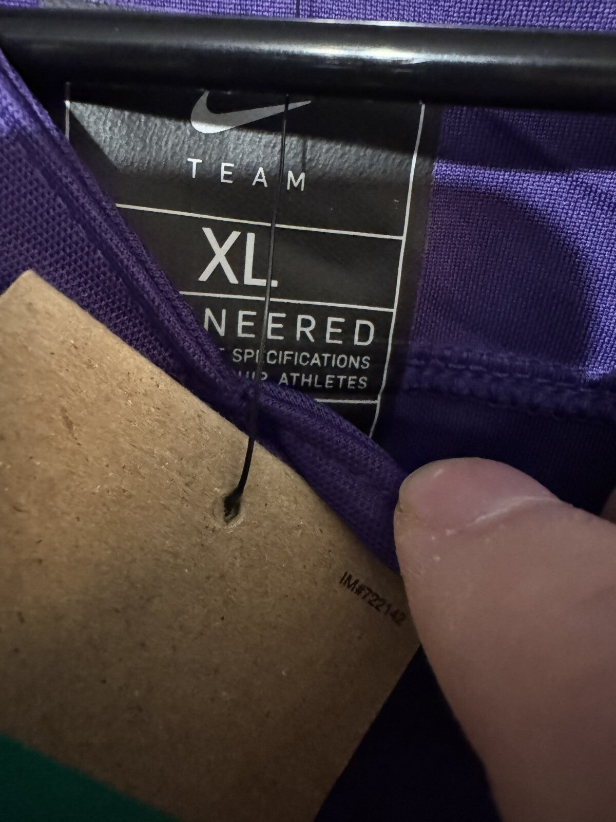 LSU Tigers Nike Football #98 Segura Jersey Men Sz XL Purple New With Tags