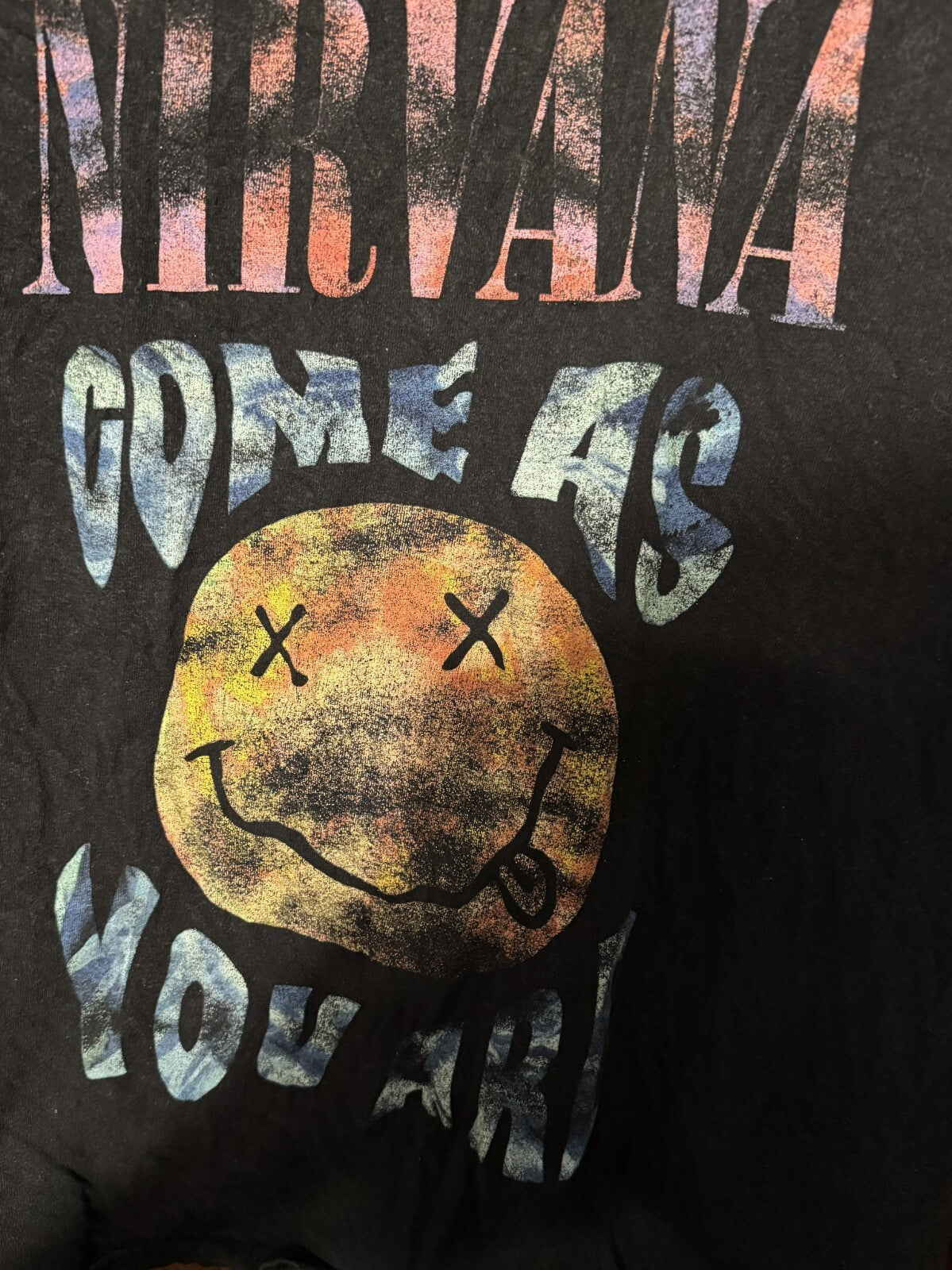 Nirvana Vintage Come As You Are t-shirt Black Men's size M