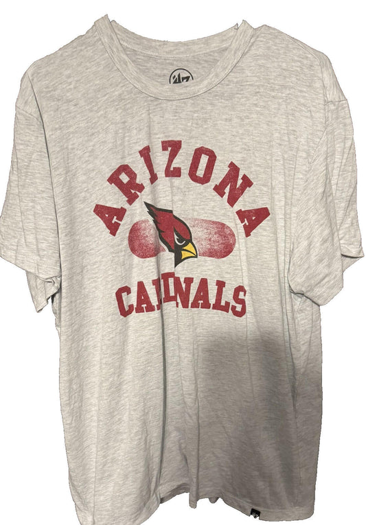 Arizona Cardinals S/S '47 Brand T-Shirt Men Sz XL White