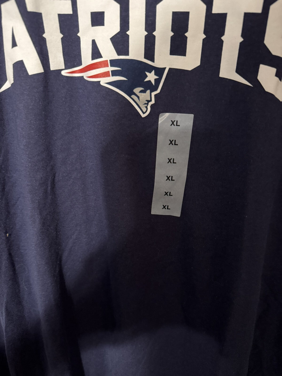 New England Patriots T-Shirt Men XL Blue New With Tags