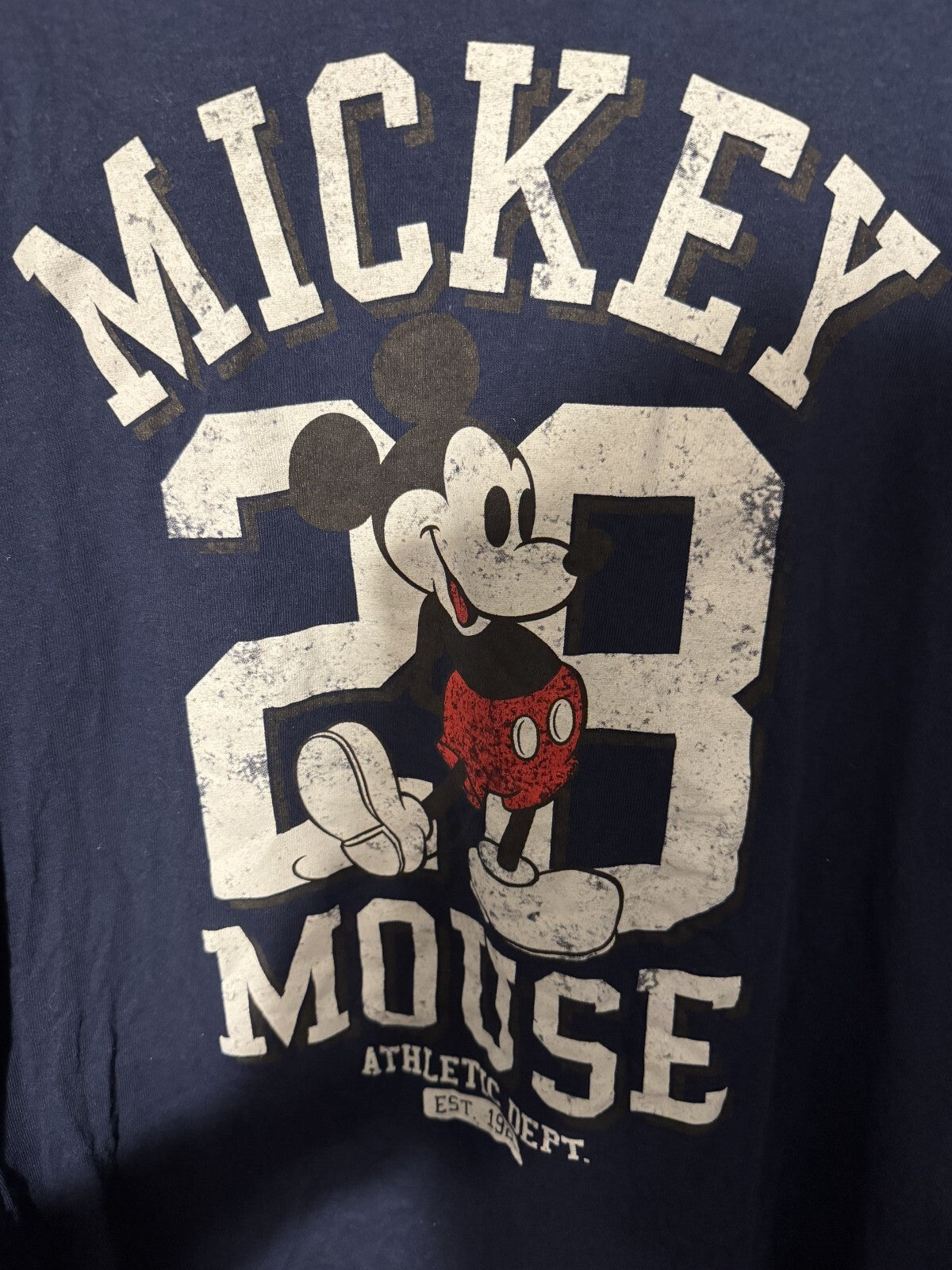 Mickey Mouse Disney T-Shirt Blue Men's Size XL