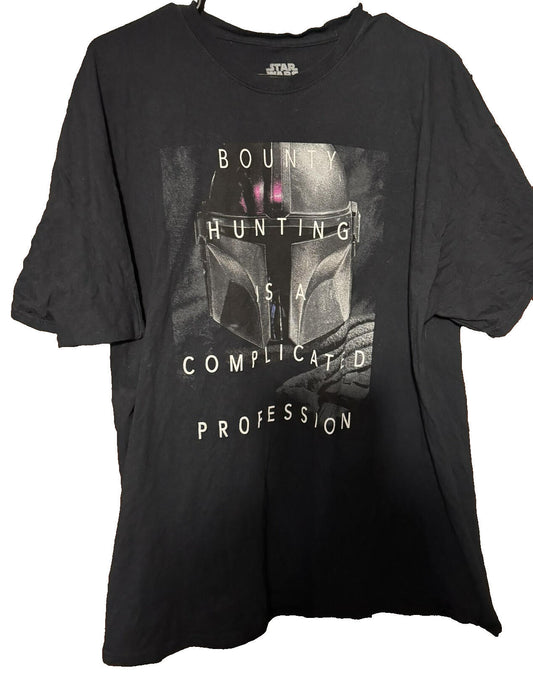 Star Wars Mandalorian Comic Book T-Shirt Men Size 2XL Black