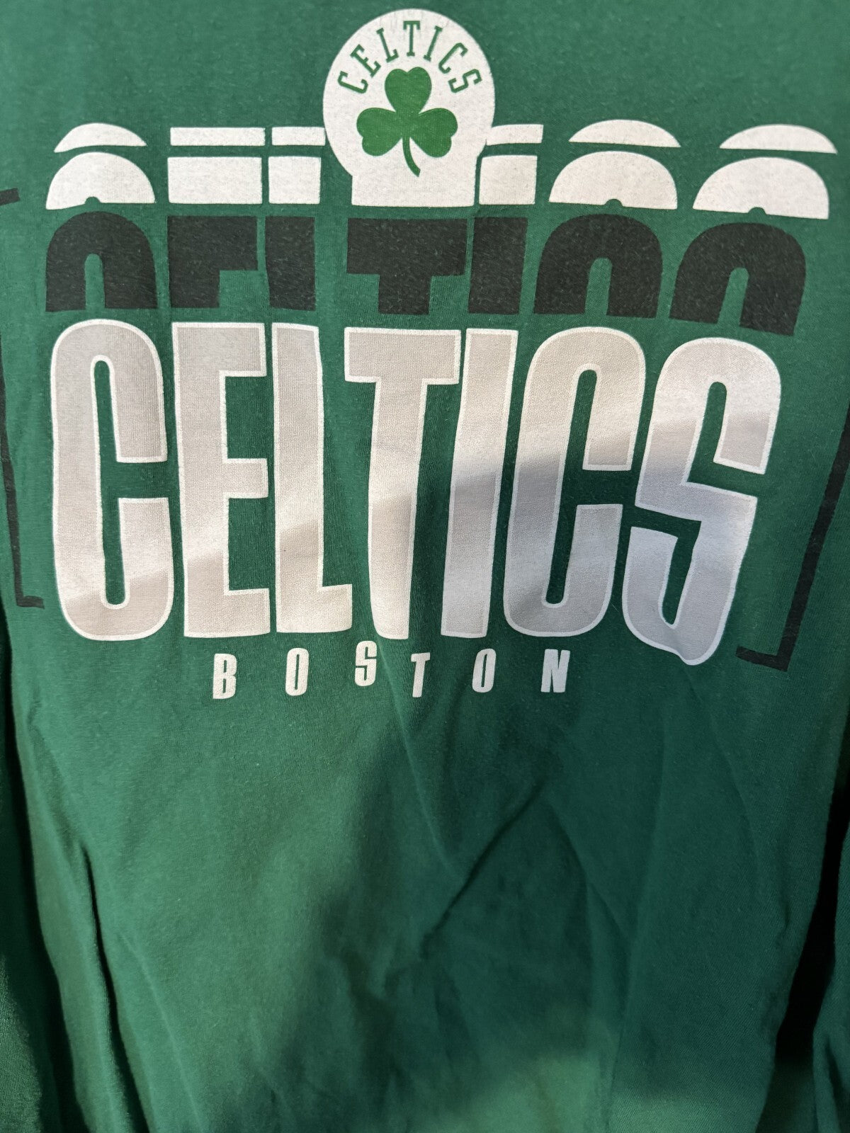 Boston Celtics Short Sleeve T-Shirt Men Size XL NBA Green