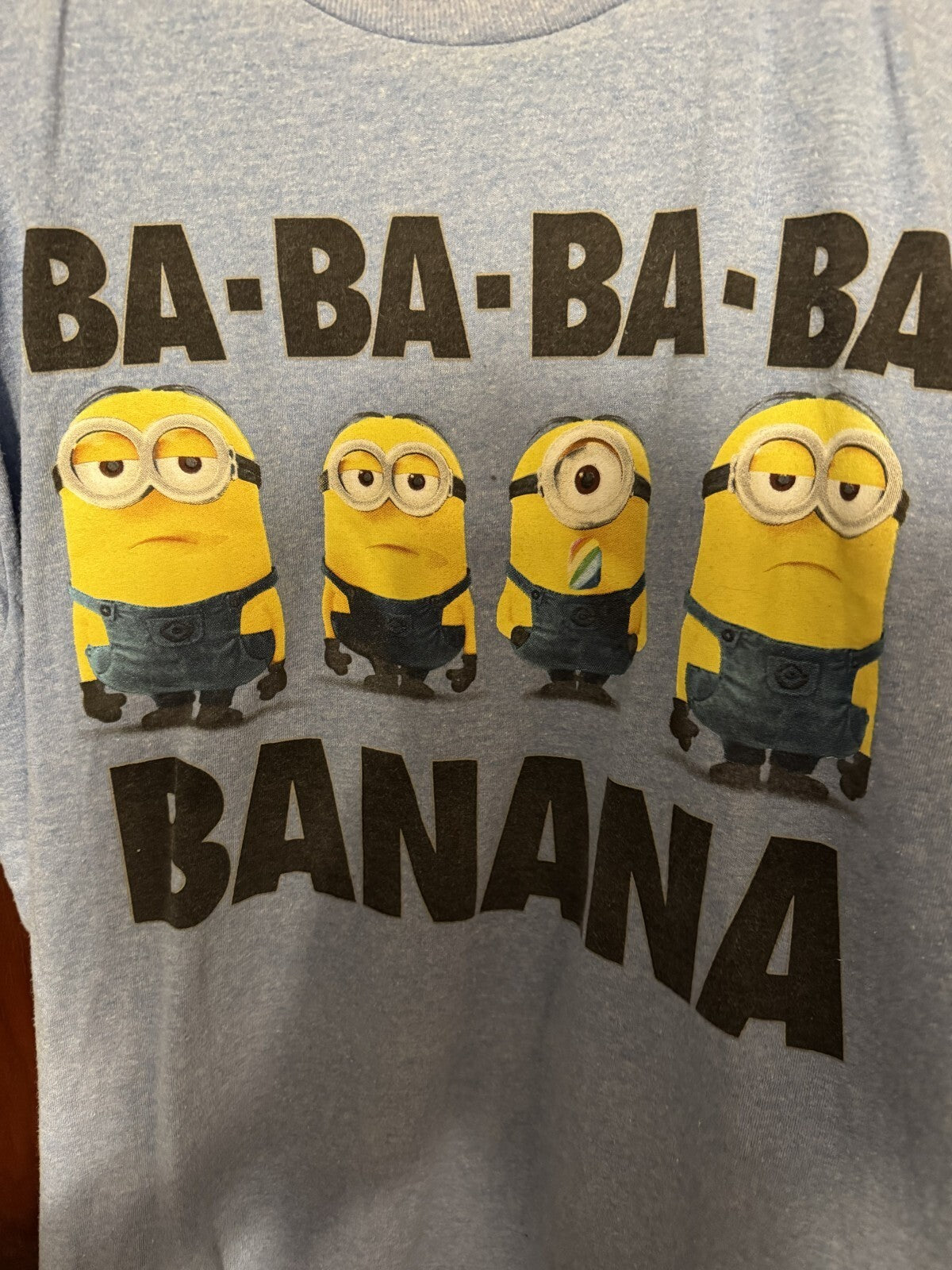 Minions Despicable Me 2 T-Shirt Men's Size L Blue