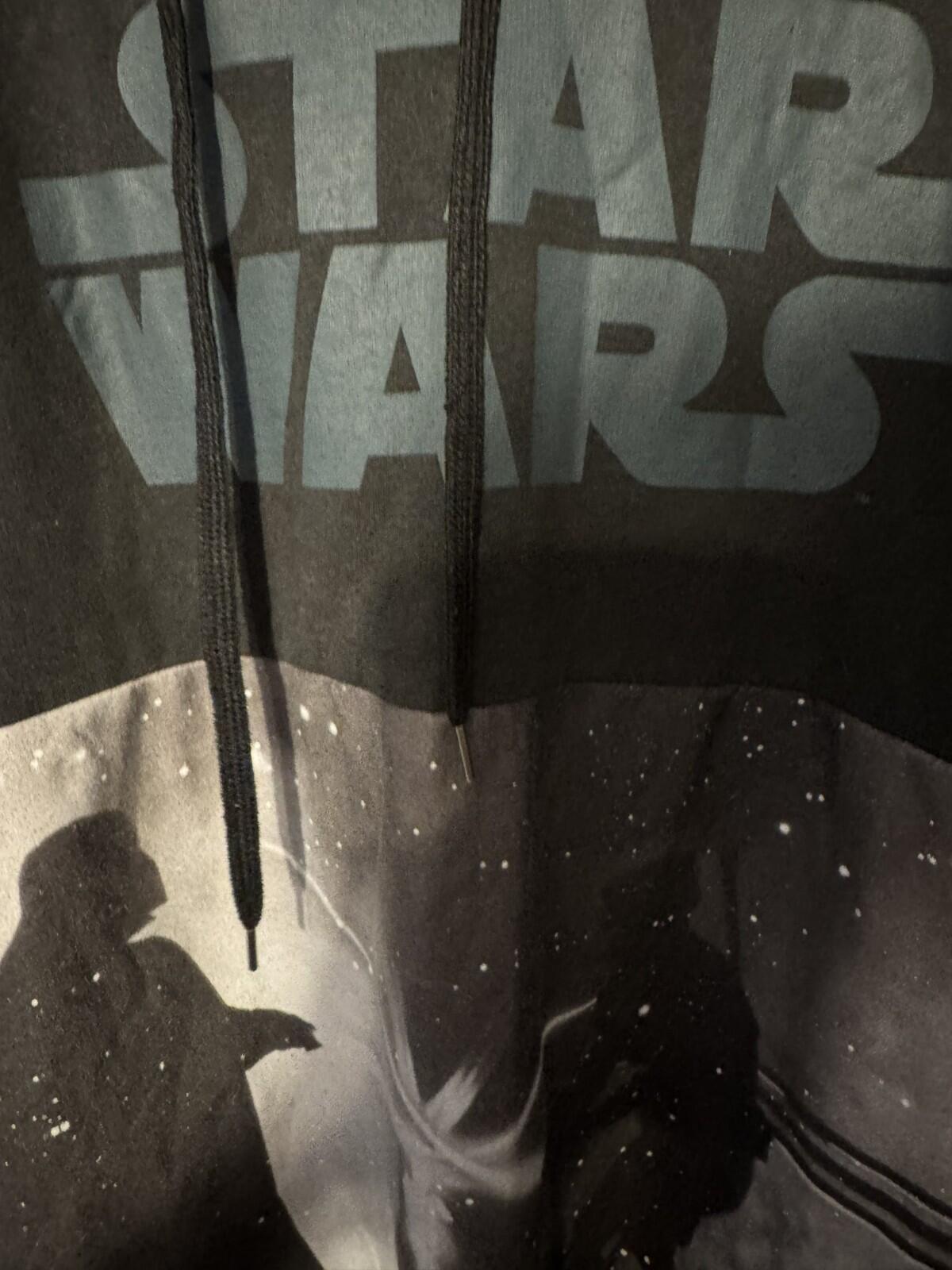 Star Wars Logo Characters Hoodie Men's Size XL? Black