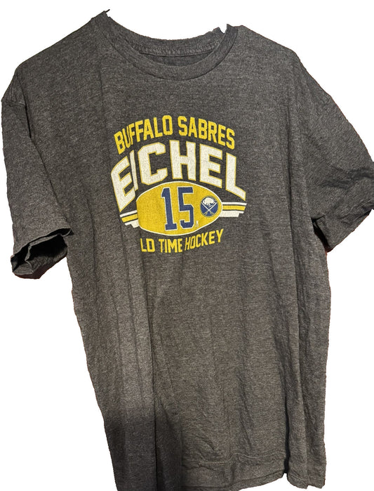 BUFFALO SABRES Gray T-shirt Men Sz XL Old Time Hockey Tee