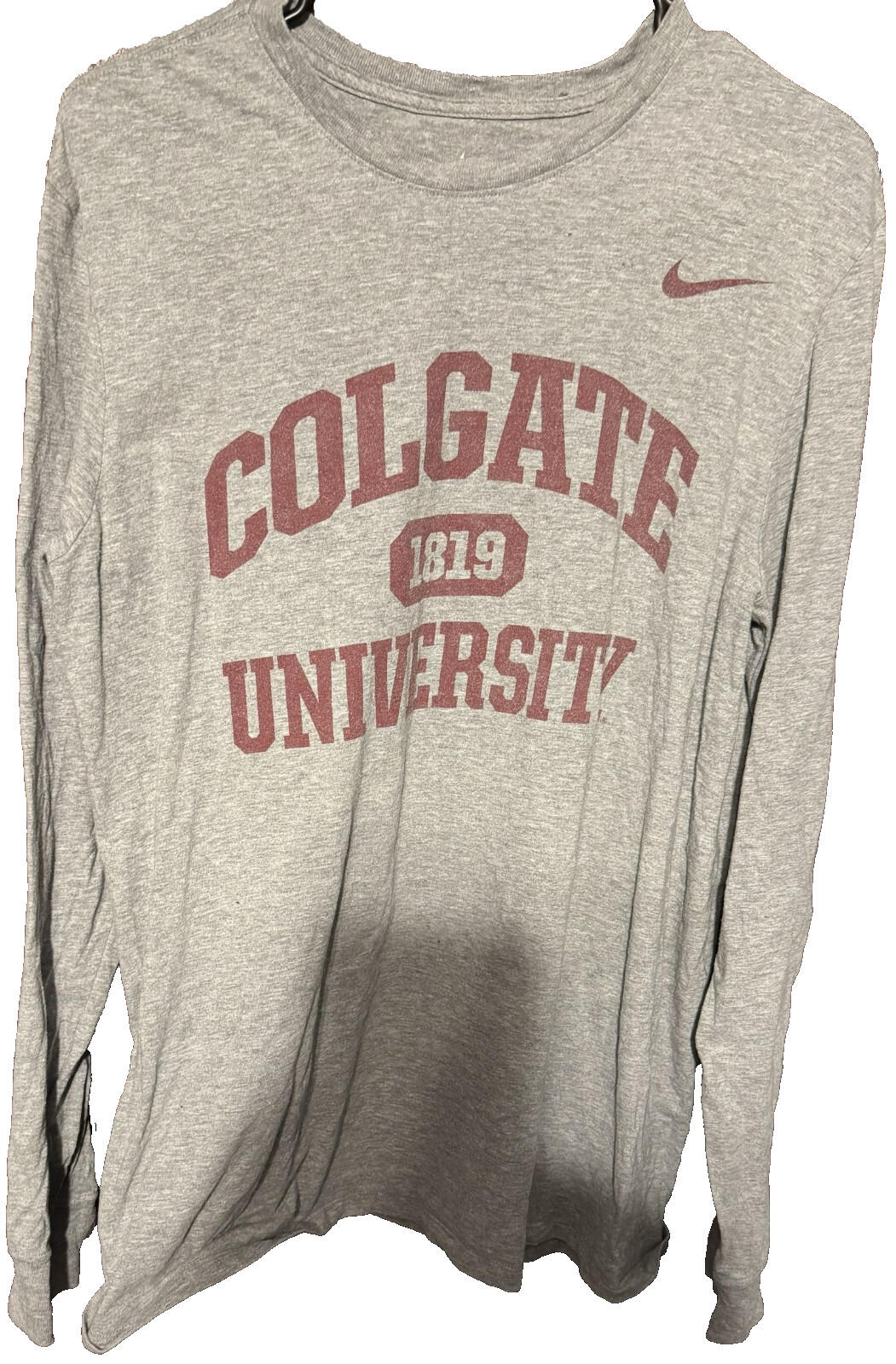Colgate Raiders Nike L/S T-Shirt Gray NCAA Men's Size L