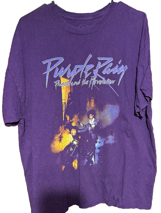 Prince Purple Rain Concert t-shirt Purple Men's size XL