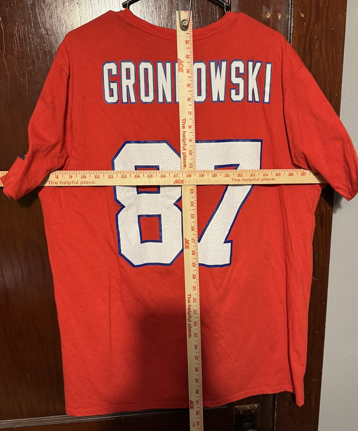 New Wngland Patriots Rob Gronkowski #87 Nike Player T-Shirt Men XXL Red