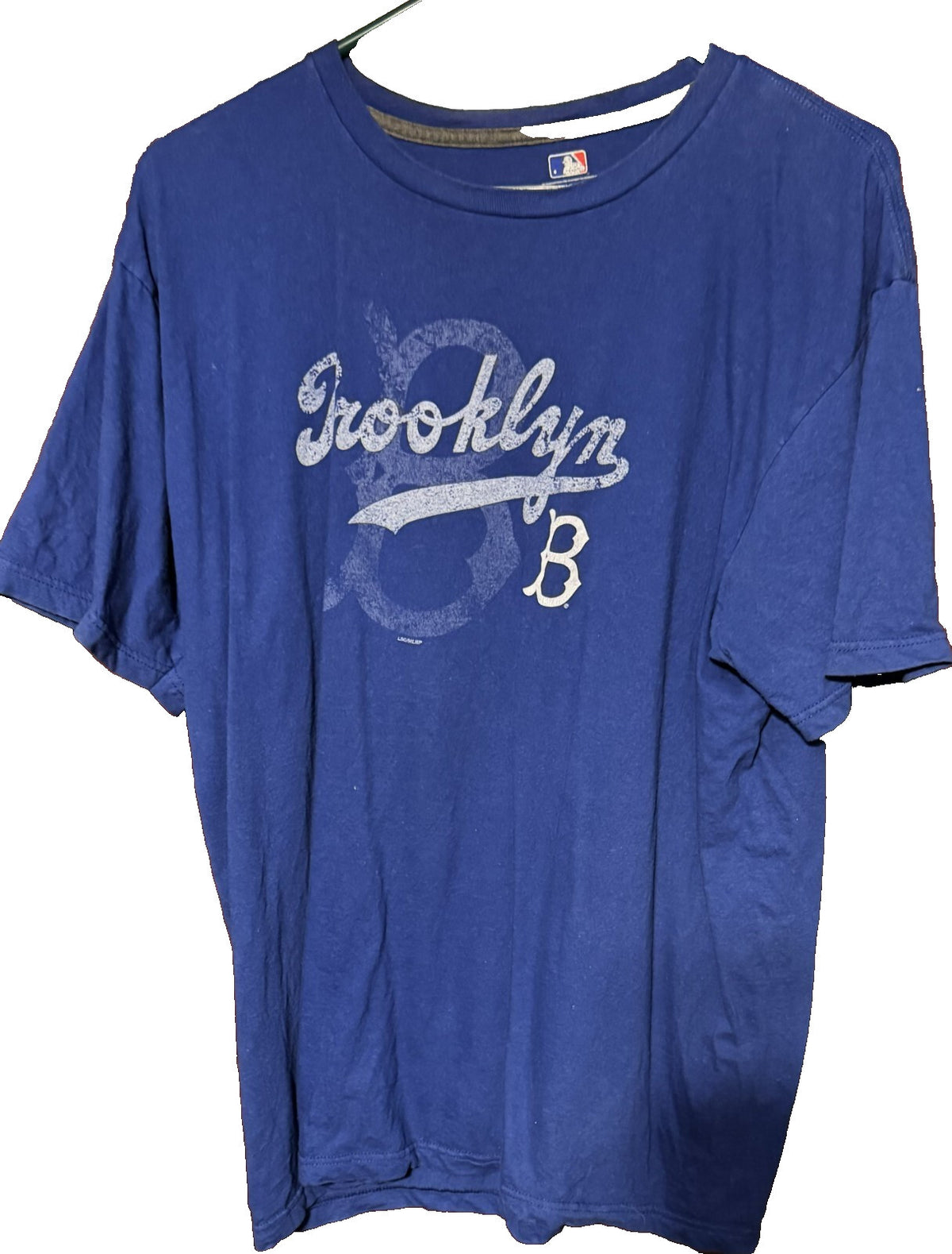 Brooklyn Los Angeles Dodgers Vintage Logo T-shirt Blue Men XL