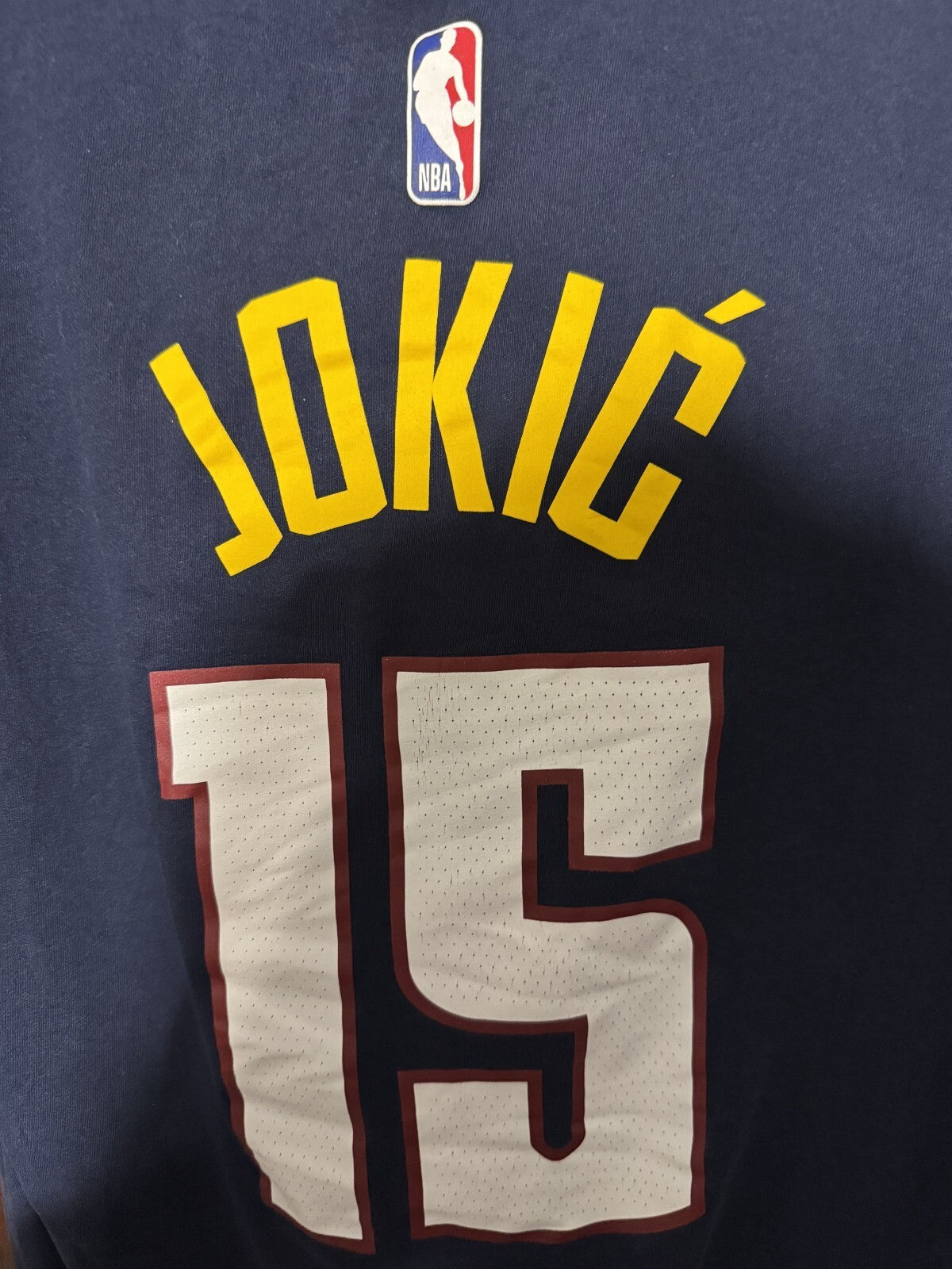 Denver Nuggets Jokic Nike Player T-Shirt Men Size S Blue