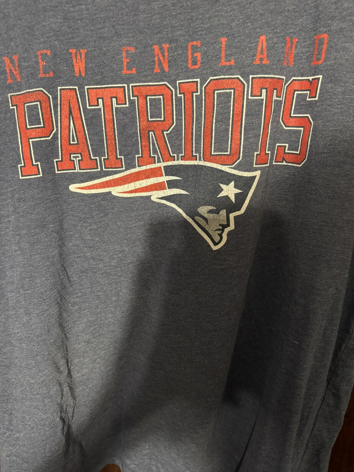 New England Patriots T Shirt Men XL Blue T-shirt NFL