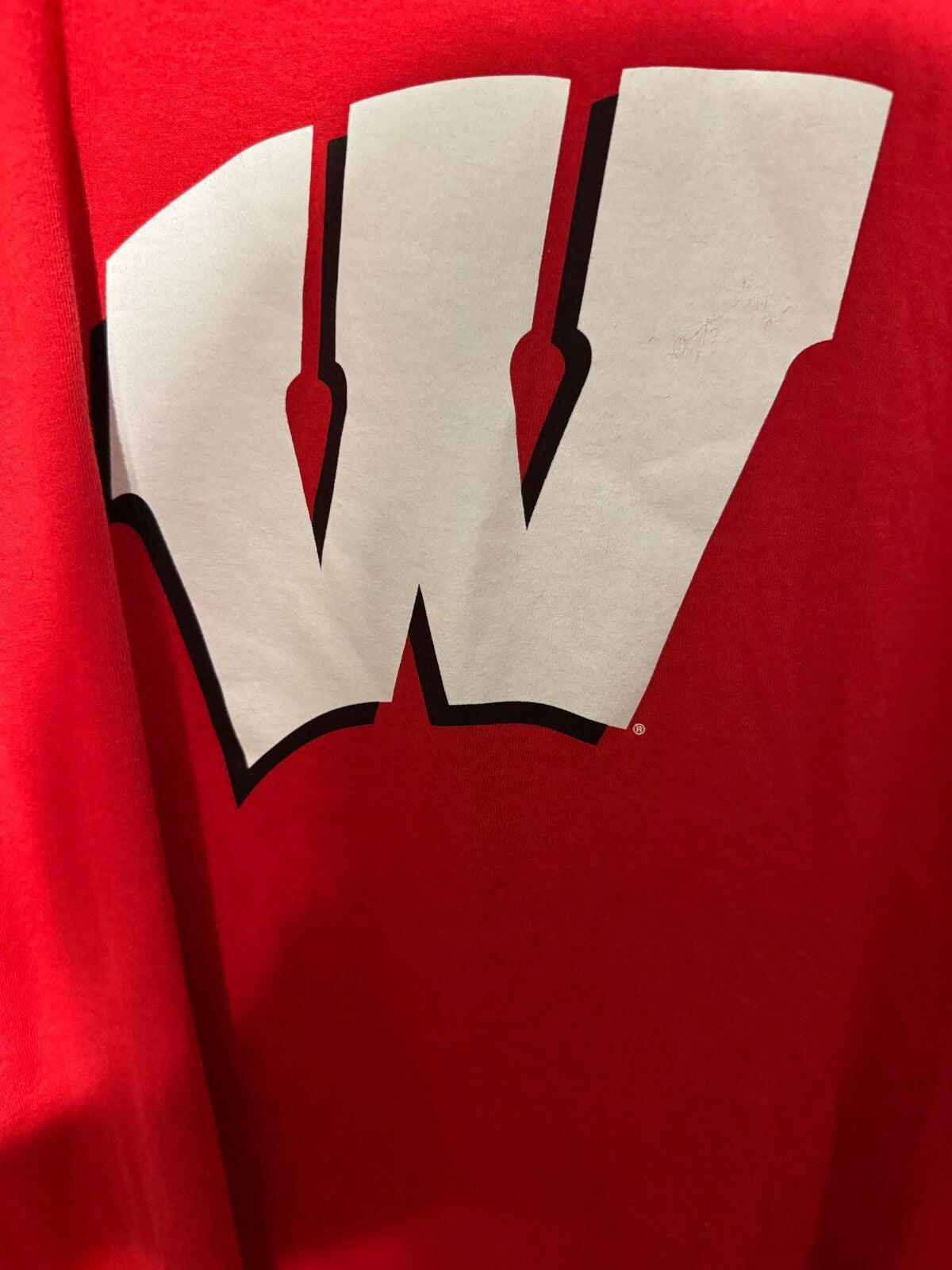 Wisconsin Badgers Russell Athletic S/S T-Shirt Men Sz XL Red
