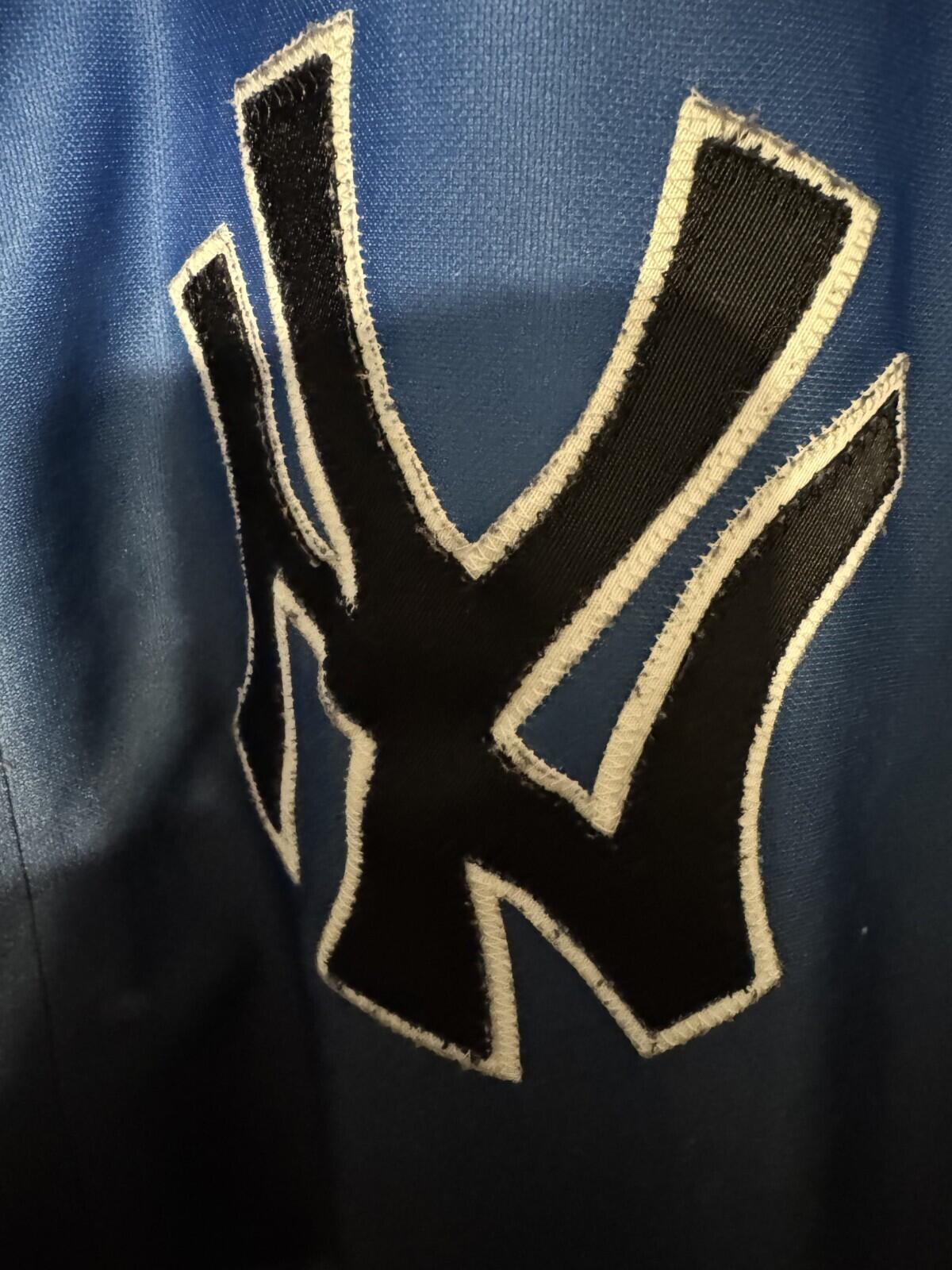 New York Yankees Majestic Gradient Jersey Men Size 2XL Blue