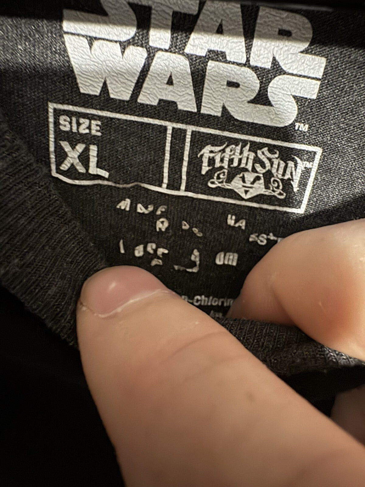 Star Wars Logo T Shirt Men's Size XL Gray
