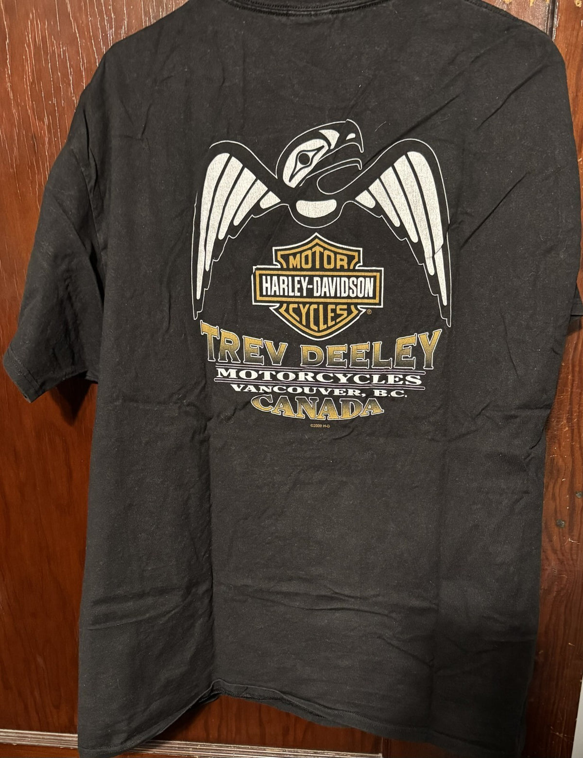 Harley-Davidson of Vancouver Vintage T Shirt Men Sz XL Black