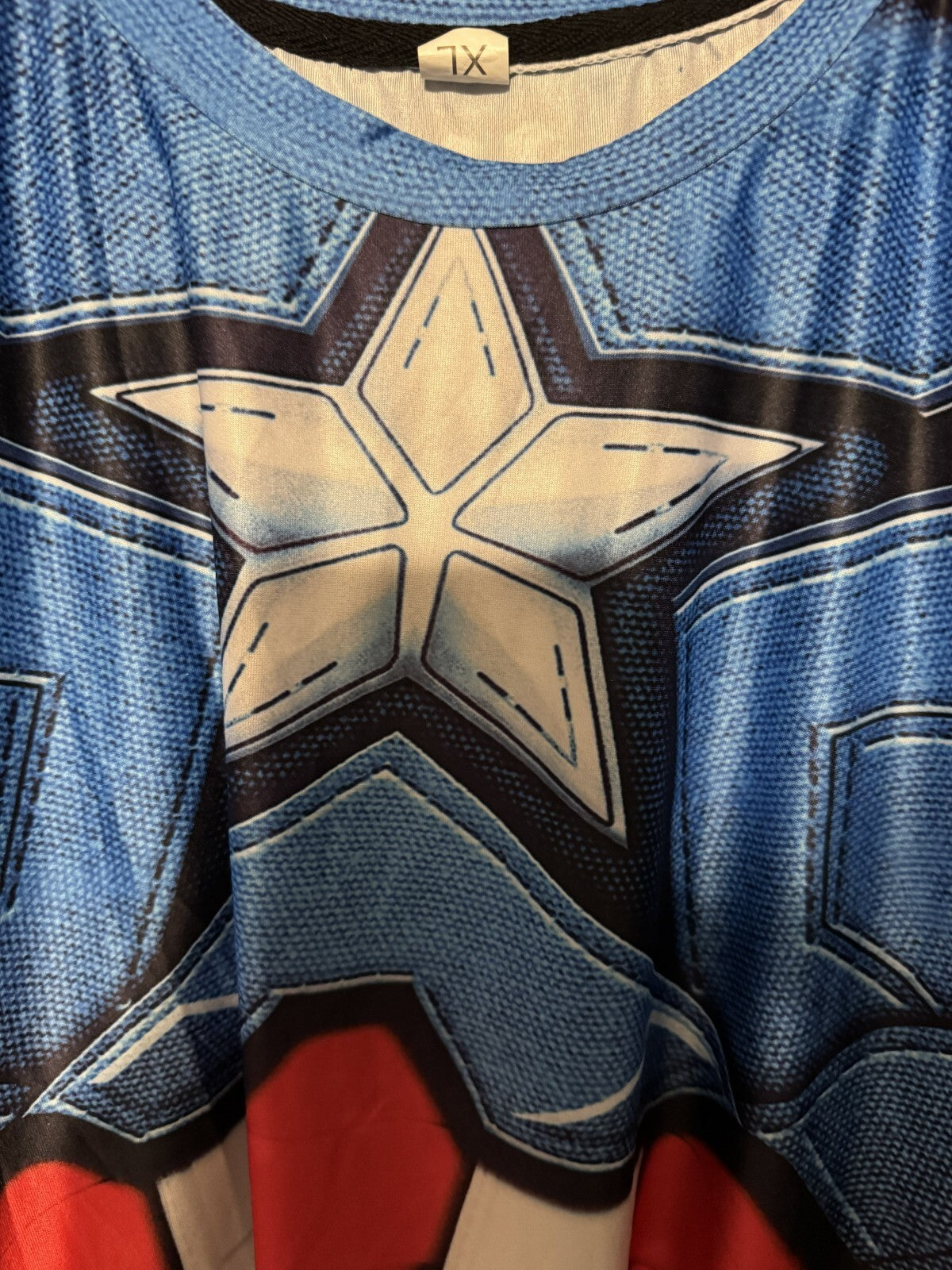 Captain America Marvel Avengers T-Shirt Men's Sz XL Blue